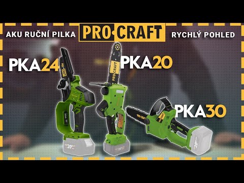 Procraft PKA24 akumulátorová reťazová píla bez aku a nabíjačky