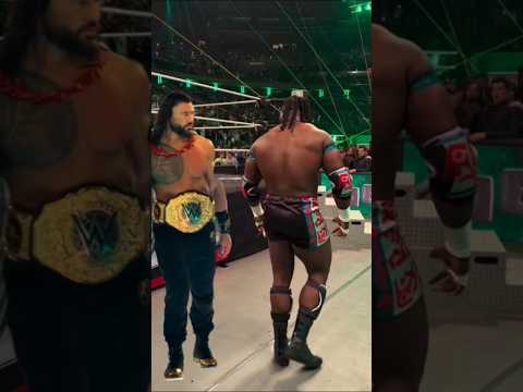 Oba Femi Confronts Roman Reigns on Monday Night Raw #shortsfeed