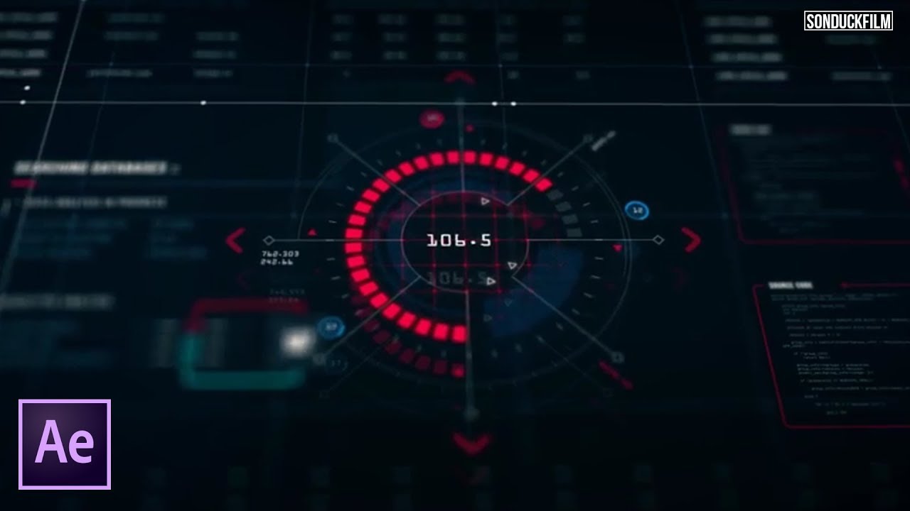 Create HUD Interface Sci-fi  Elements | After Effects Tutorial