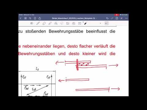 Massivbau 1, Vorlesung 14 - Übergreifungslängen