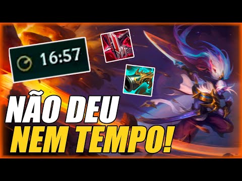 A PARTIDA FOI TÃO RÁPIDA QUE NEM CONSEGUI BUILDAR - Yasuo vs Ryze - League of Legends