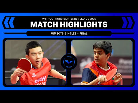 Lee Seungsoo vs Ritvik Gupta | U15 BS Final | WTT Youth Star Contender Skopje 2025