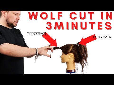 HOW TO CUT Creating a Wolf Cut in 3 Minutes: A...