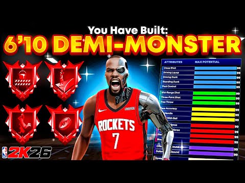 The BEST 6'10 DEMIGOD Build in NBA 2K26 (Zero Weaknesses + No Cap Breakers)