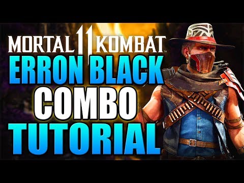 Mortal Kombat 11 Erron Black Combo Tutorial - Erron Black Krushing Blow Combo Guide Daryus P