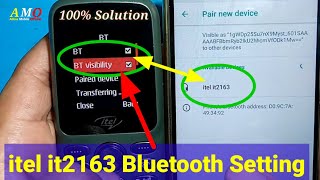 Itel it2163 Bluetooth Setting/ itel Mobile Ka Blue