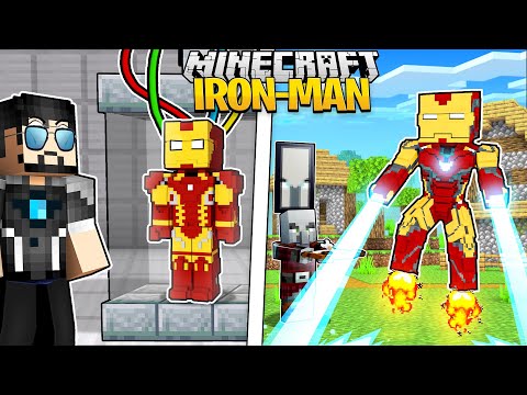 I Survived 100 Days as IRON MAN in Minecraft