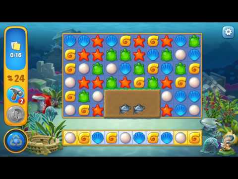 Fishdom level 19 Gameplay (iOS Android)