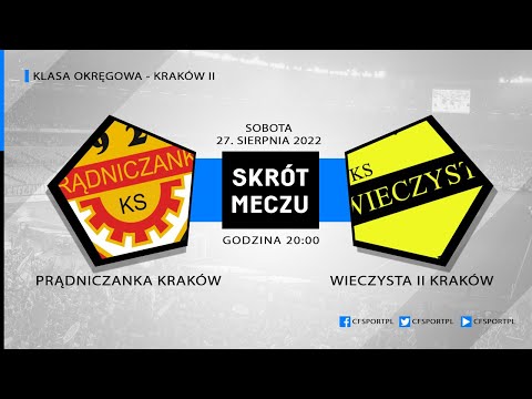 Skrót meczu: Prądniczanka Kraków - Wieczysta II Kraków 27.08.2022