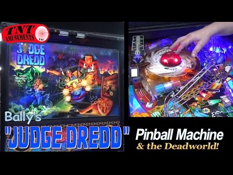 #946 Bally JUDGE DREDD Pinball Machine & Gameplay details! TNT Amusements