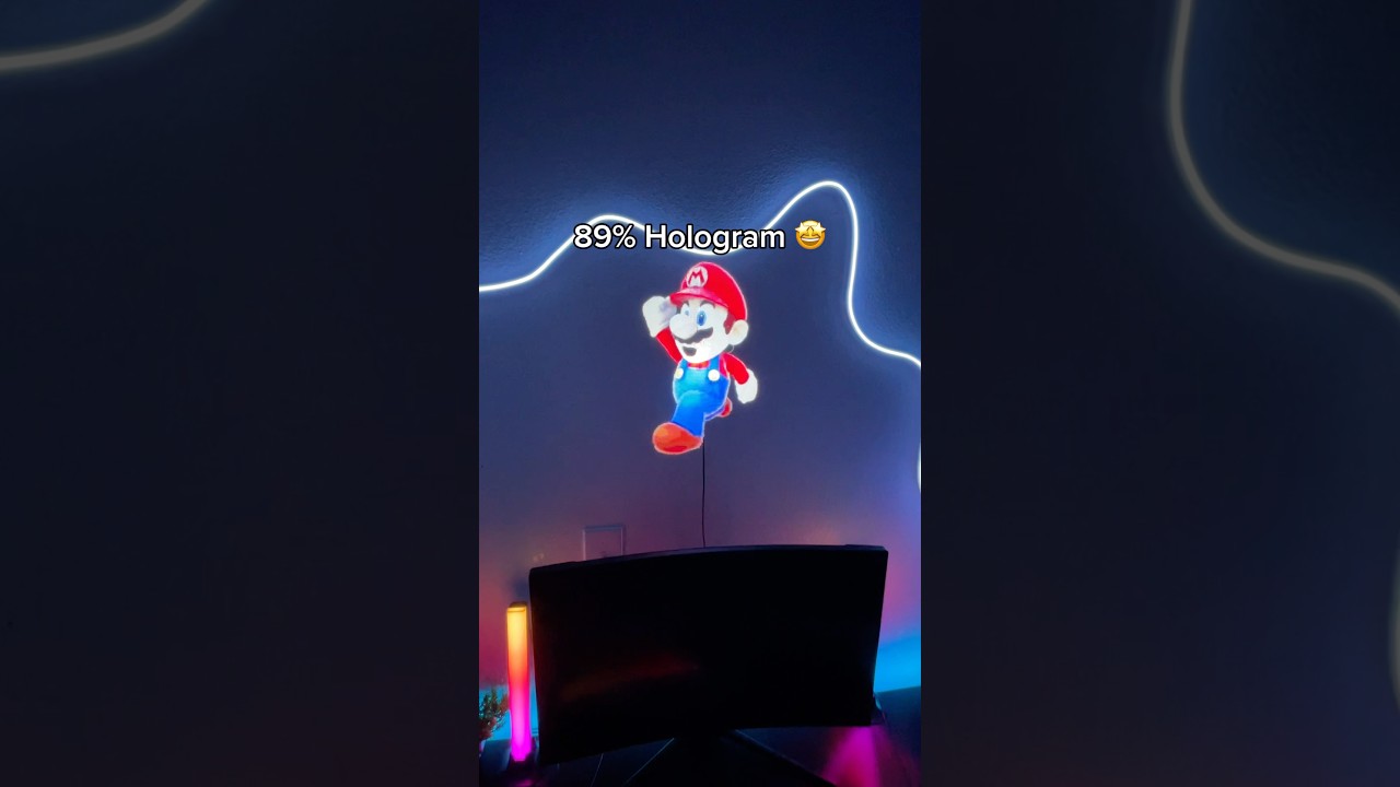 The LAST hologram is crazy! 👀🤩 #led #hologram #ledlights #shorts