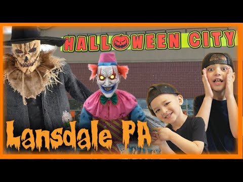 Halloween City store tour Lansdale PA | All 2023 Halloween city party city Halloween animatronics