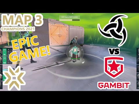 EPIC GAME! Gambit Esports VS Team Vikings Map 3 - Highlights - Champions 2021: Group Stage C