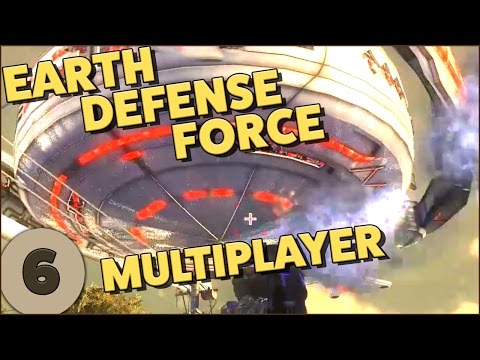 Earth Defense Force 4.1 - Part 6 - Multiplayer Co-op Gameplay with Kailvin