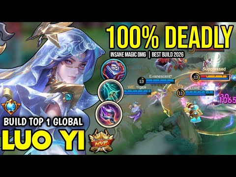 LUO YI BEST BUILD 2026 | BUILD TOP 1 GLOBAL LUO YI GAMEPLAY | MOBILE LEGENDS✓