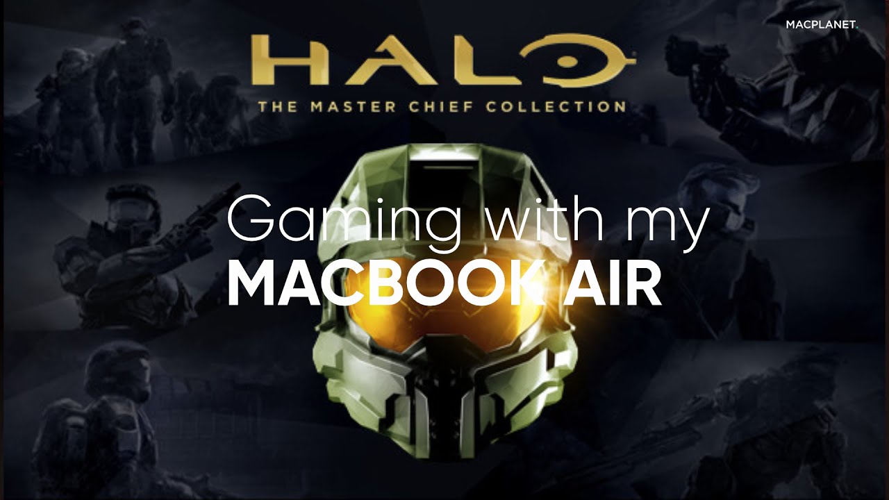 Playing Halo The Master Chief Collection on my MacBook Air