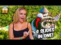 Riding The World’s Biggest Water Slide In The Jungle!