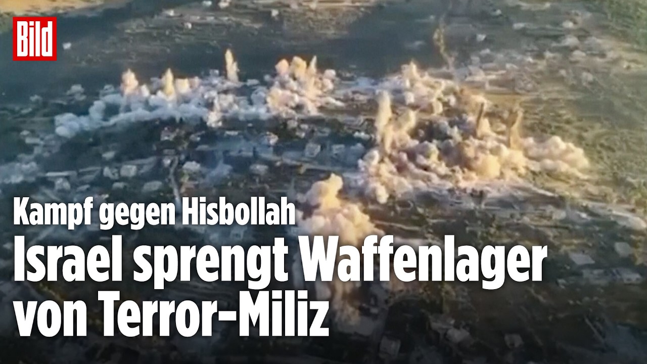 Gewaltige Detonation: Israel zerstört Hisbollah-Waffenlager