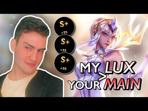 LUX IN RANKED IS GODLIKE!!! | LEAGUE OF LEGENDS