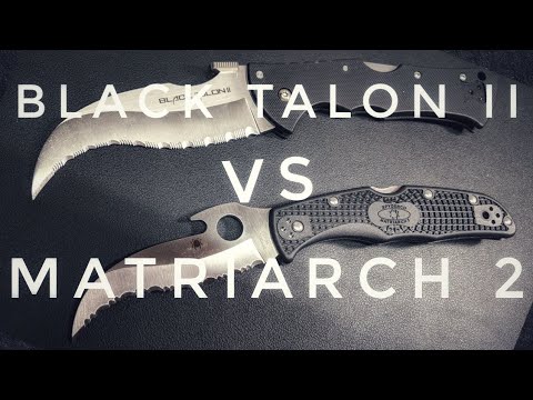 Spyderco Matriarch 2 vs Cold Steel Black Talon II