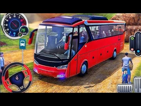Uphill Offroad Tourist Coach Bus Driver Simulator 3D #2 - Android Gameplay