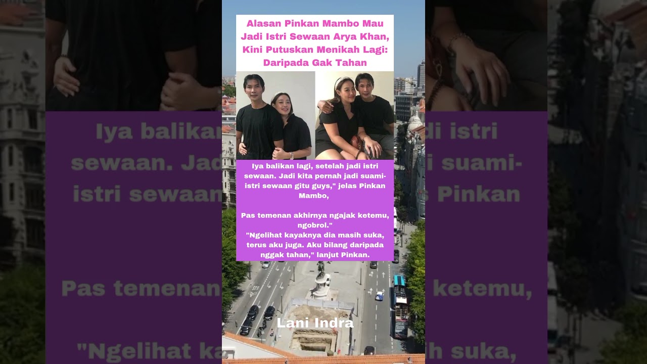 Pinkan Mambo Mau Jadi Istri Sewaan Arya Khan, Kini Putuskan Menikah Lagi #pinkanmambo #aryakhan