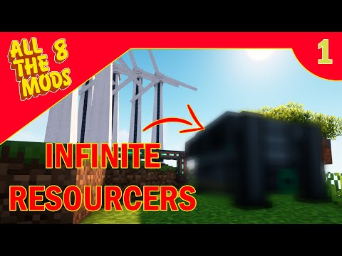 INFINITE RESOURCES on your FIRST DAY!!!! - ATM8 #1