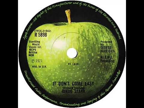 UK New Entry 1971 (72) Ringo Starr - It Don't Come Easy