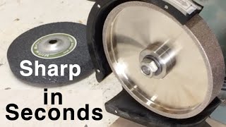 CBN Grinding Wheel to Sharpen High Speed Steel Turning Tools | Woodworking