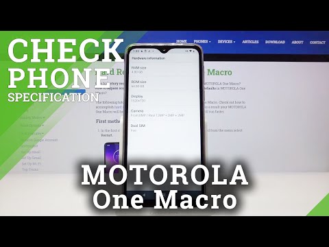 How to Check Phone Specification in MOTOROLA One Macro – Check Phone Details