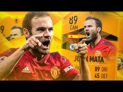 THIS CARD IS INSANE! 89 EUROPA LEAGUE MOMENTS MATA PLAYER REVIEW! FIFA 19 Ultimate Team
