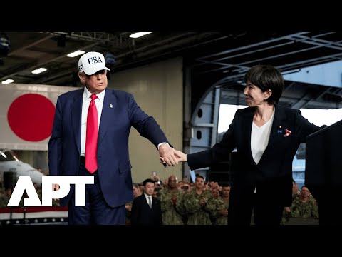 Trump Tours Akasaka Palace, Praises Japan’s Takaichi Amid Military Band, Flags, & Flashing Cameras