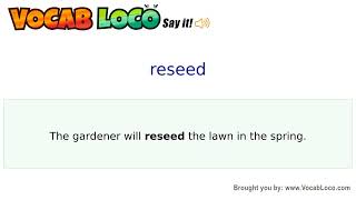 Video thumbnail for reseed