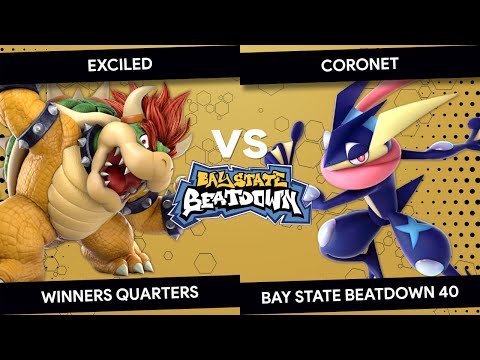 Bay State Beatdown 40 - Exciled (Bowser) vs Coronet (Greninja) - Winners Quarters