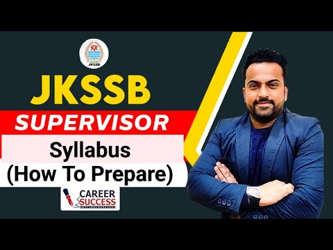 JKSSB Supervisor Syllabus 2024ðŸ‘‰How to prepare ðŸ‘‰Jkssb supervisor Recruitment 2024 #jkssb #jkssbjobs