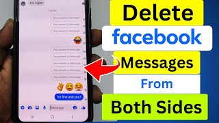 How to Delete Facebook Message From Both Side 2024
