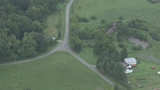 Summerville, Georgia flood damage | Raw aerial chopper footage