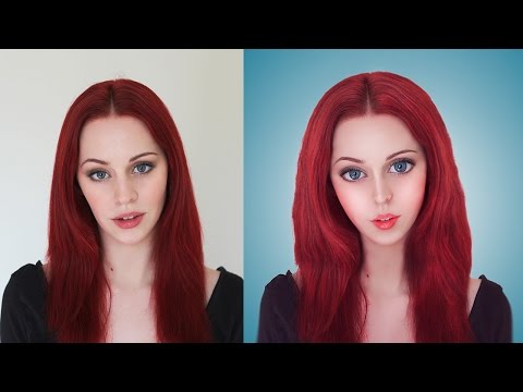Neon Glow Effect Portrait Photoshop Tutorial