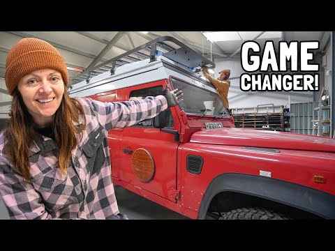 Preparatevi per l'avventura sui camion dei pompieri! Camper Land Rover Defender 4x4.