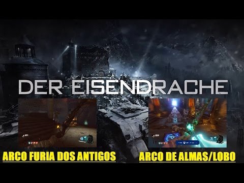 BO3 ZOMBIES➜Como montar e fazer, UPGRADE de (ALMAS/LOBO) no ARCO - Der Eisendrache