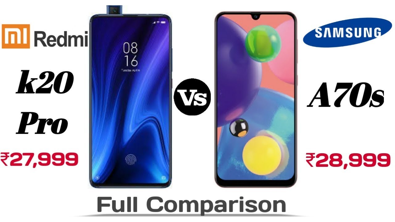 Samsung A70s vs Redmi k20 Pro - Full Comparison Hindi