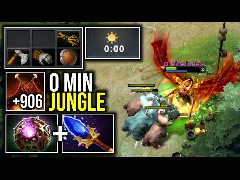 0 MIN JUNGLE..!! 1000 Duel Damage Scepter + Octarine Legion Commander by Ana 7.22b | Dota 2