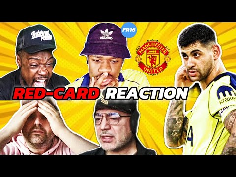 SPURS FANS CRISTIAN ROMERO RED CARD 🟥 REACTIONS