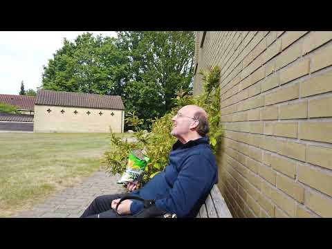 MongoTV_12050 - PENSION KOMMET - Spiser En Pose CHIPS På En Bænk Udenfor Købt På KREDIT