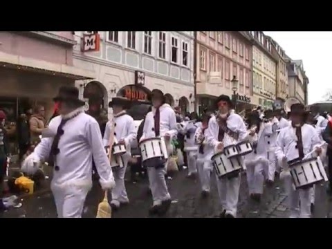 Rosenmontagszug 2016 in Fulda - Musikcorps Tann