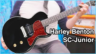 Video thumbnail for Harley Benton SC Junior Black - P90 Singlecut for $182 by Toby's Guitar Gear Demos 🎵