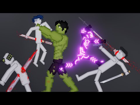 Black Panther & Hulk Vs People In People Playground