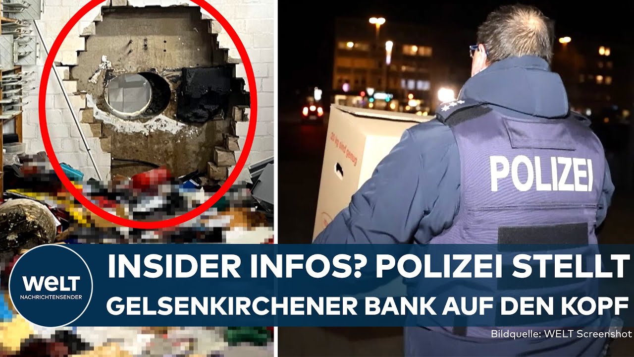 MILLIONEN-RAUB GELSENKIRCHEN: Täter mit Insider-Informationen? Polizei-Razzia in der Sparkasse