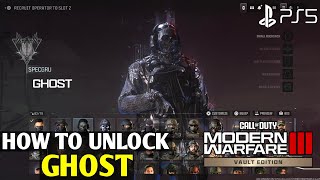 How to Unlock Ghost MODERN WARFARE 3 Ghost Operator MW3 | How to Get Ghost MW3 Ghost Operator Unlock