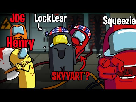 🔪LES MEILLEURES GAMES AVEC SQUEEZIE ET LOCKLEAR + PRANKS Très Fun ! (Among us FR)